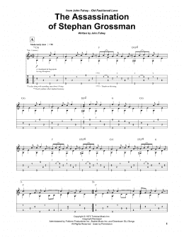 page one of Assassination Of Stephan Grossman (Guitar Tab)