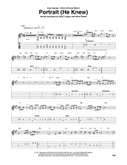 page one of Portrait (He Knew) (Guitar Tab)