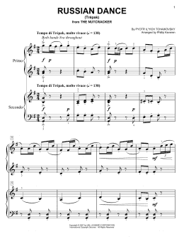 page one of Russian Dance (Trepak) (arr. Phillip Keveren) (Easy Piano Duet)