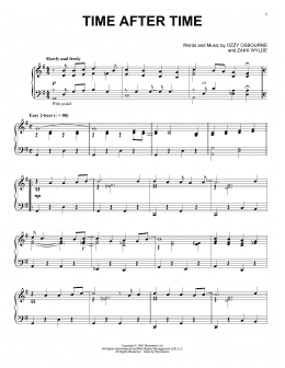 page one of Time After Time [Jazz version] (Piano Solo)