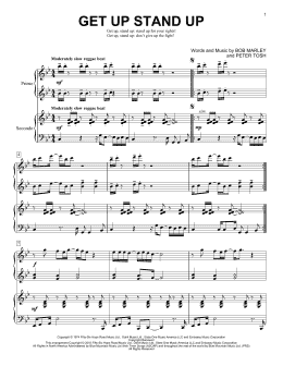 page one of Get Up Stand Up (Piano Duet)