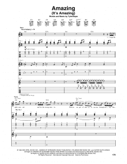 page one of Amazing (It's Amazing) (Guitar Tab)