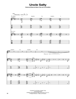 page one of Uncle Salty (Guitar Tab)