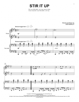 page one of Stir It Up (Piano Duet)