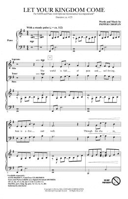 page one of Let Your Kingdom Come (SATB Choir)
