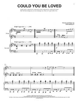 page one of Could You Be Loved (Piano Duet)