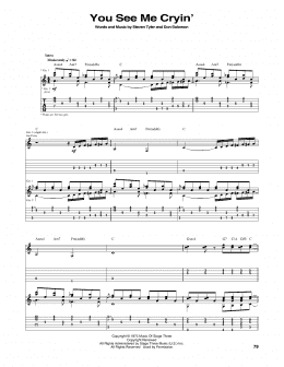 page one of You See Me Cryin' (Guitar Tab)