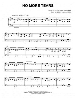 page one of No More Tears [Jazz version] (Piano Solo)