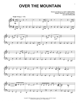 page one of Over The Mountain [Jazz version] (Piano Solo)