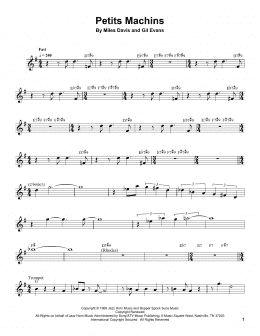 page one of Petits Machins (Trumpet Transcription)