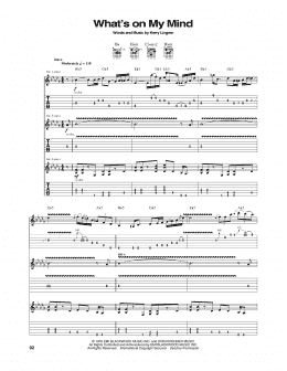 page one of What's On My Mind (Guitar Tab)