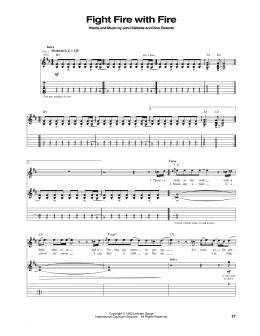 page one of Fight Fire With Fire (Guitar Tab)