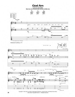 page one of God Am (Guitar Tab)