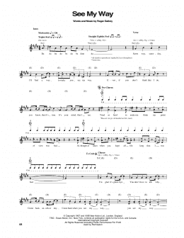 page one of See My Way (Guitar Tab)