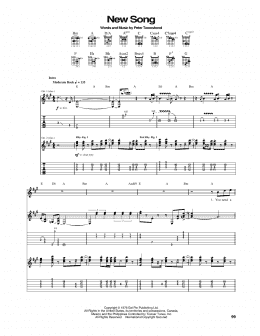 page one of New Song (Guitar Tab)