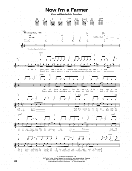page one of Now I'm A Farmer (Guitar Tab)
