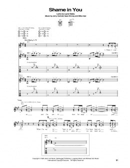 page one of Shame In You (Guitar Tab)