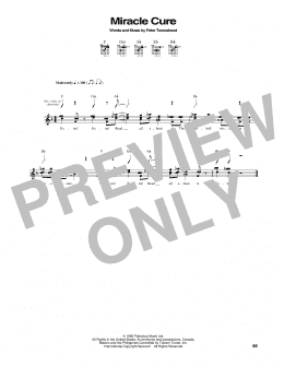 page one of Miracle Cure (Guitar Tab)