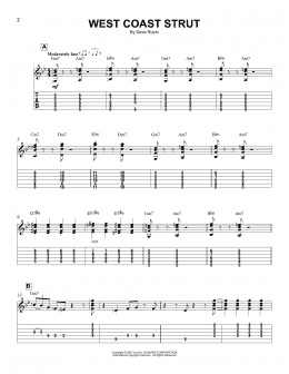 page one of West Coast Strut (Easy Guitar Tab)