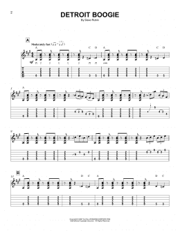 page one of Detroit Boogie (Easy Guitar Tab)
