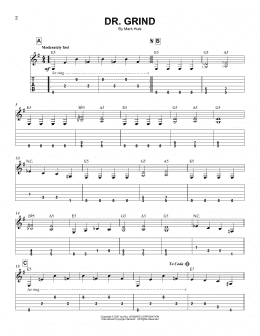 page one of Dr. Grind (Easy Guitar Tab)