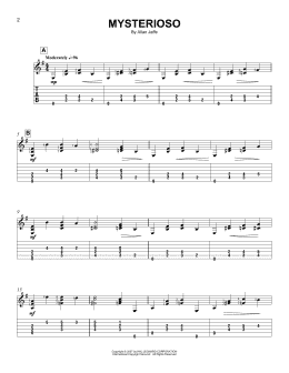 page one of Mysterioso (Easy Guitar Tab)