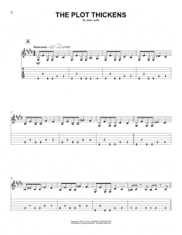 page one of The Plot Thickens (Easy Guitar Tab)