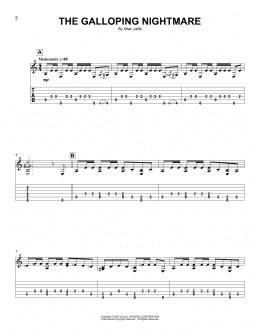 page one of The Galloping Nightmare (Easy Guitar Tab)