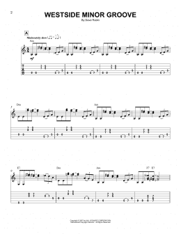 page one of Westside Minor Groove (Easy Guitar Tab)