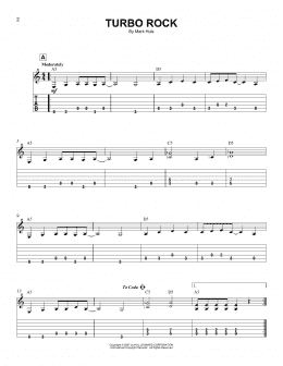page one of Turbo Rock (Easy Guitar Tab)