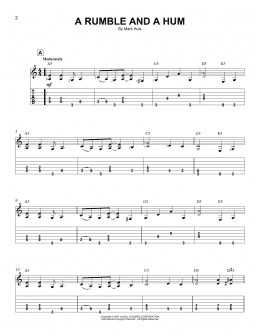 page one of A Rumble And A Hum (Easy Guitar Tab)
