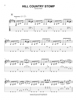 page one of Hill Country Stomp (Easy Guitar Tab)