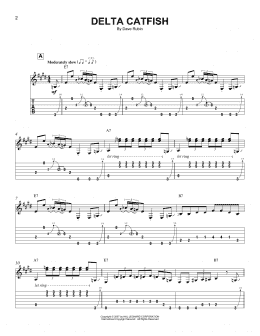 page one of Delta Catfish (Easy Guitar Tab)