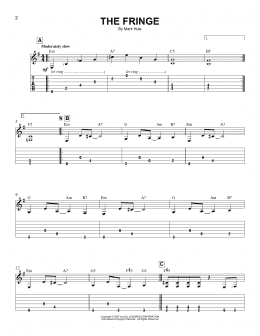 page one of The Fringe (Easy Guitar Tab)