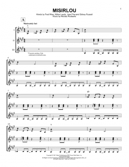 page one of Misirlou (Guitar Ensemble)