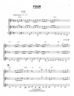 page one of Four (Guitar Ensemble)