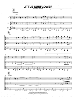 page one of Little Sunflower (Guitar Ensemble)
