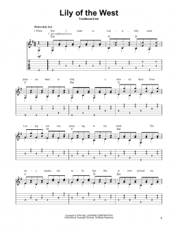 page one of Lily Of The West (Solo Guitar)