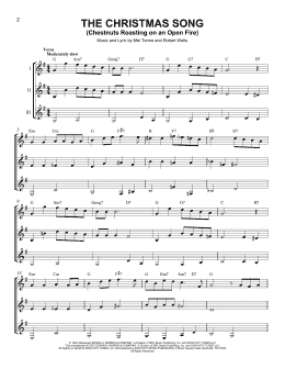page one of The Christmas Song (Chestnuts Roasting On An Open Fire) (Guitar Ensemble)