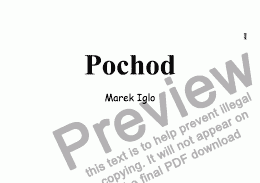 page one of Pochod (March)