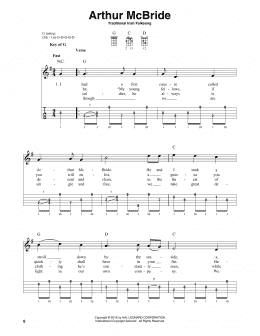 page one of Arthur McBride (Banjo Tab)
