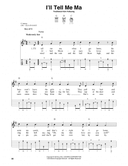 page one of I'll Tell Me Ma (Banjo Tab)