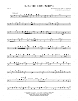 page one of Bless The Broken Road (Cello Solo)