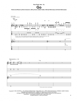 page one of Go (Guitar Tab)