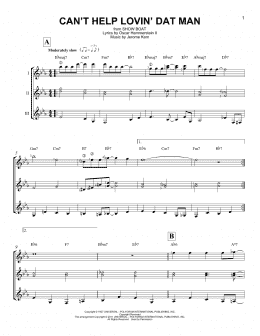 page one of Can't Help Lovin' Dat Man (Guitar Ensemble)