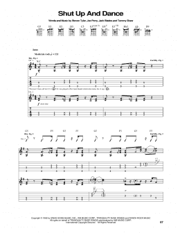 page one of Shut Up And Dance (Guitar Tab)
