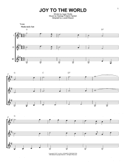 page one of Joy To The World (Guitar Ensemble)