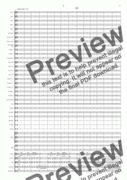 page one of Symphony No 20 4th movement