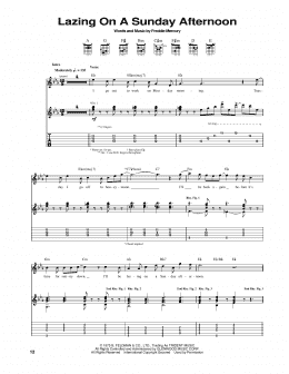 page one of Lazing On A Sunday Afternoon (Guitar Tab)