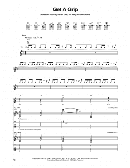 page one of Get A Grip (Guitar Tab)